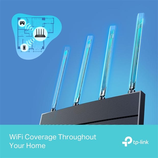 Black - TP-Link - TP-Link Archer AX12 - AX1500 Wi-Fi 6 Router