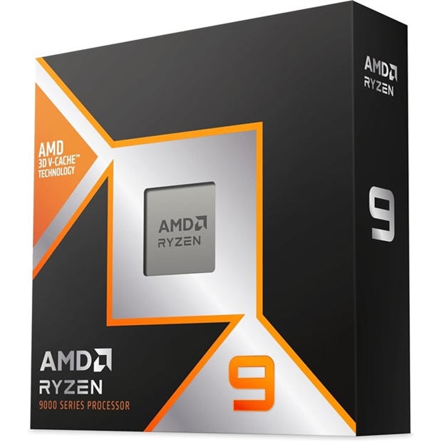Black - AMD - AMD Ryzen™ 9 9900X3D CPU