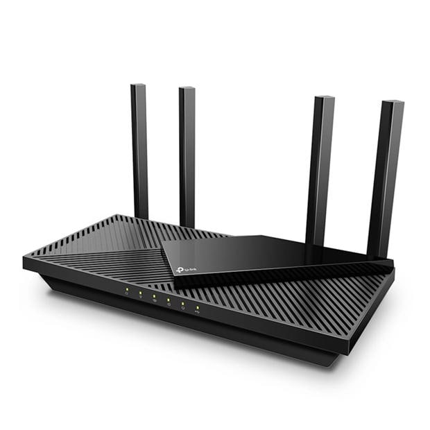 Black - TP-Link - Archer AX55 -AX3000 Dual Band Gigabit Wi-Fi 6 Router
