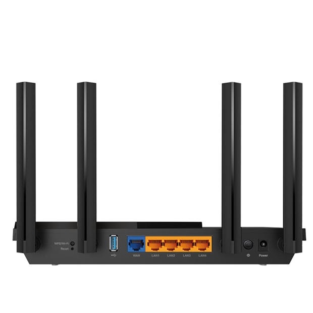 Black - TP-Link - Archer AX55 -AX3000 Dual Band Gigabit Wi-Fi 6 Router