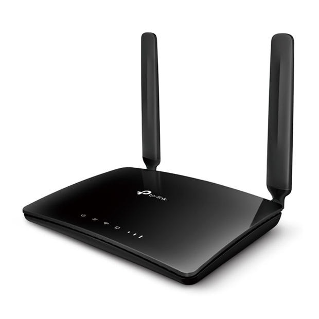 Black - TP-Link - Archer MR200 AC750 Wireless Dual Band 4G LTE Router