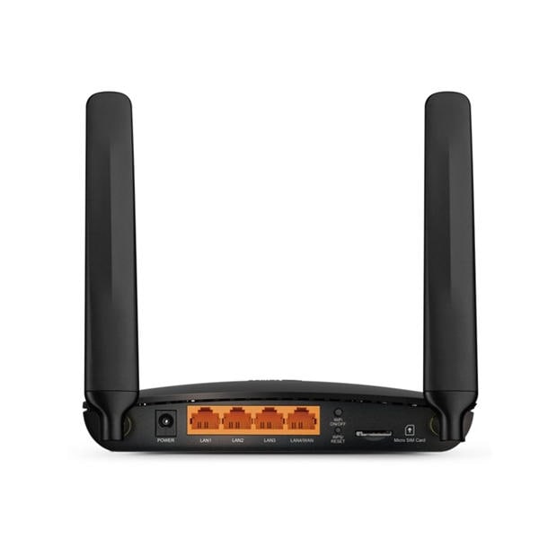 Black - TP-Link - Archer MR200 AC750 Wireless Dual Band 4G LTE Router