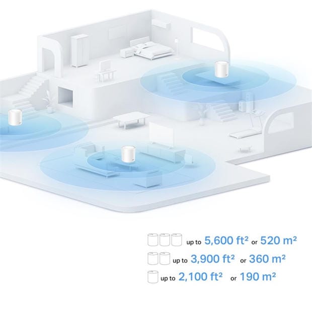 Black - TP-Link - TP-Link AX1500 Whole Home Mesh Wi-Fi 6 System – 3 Pack