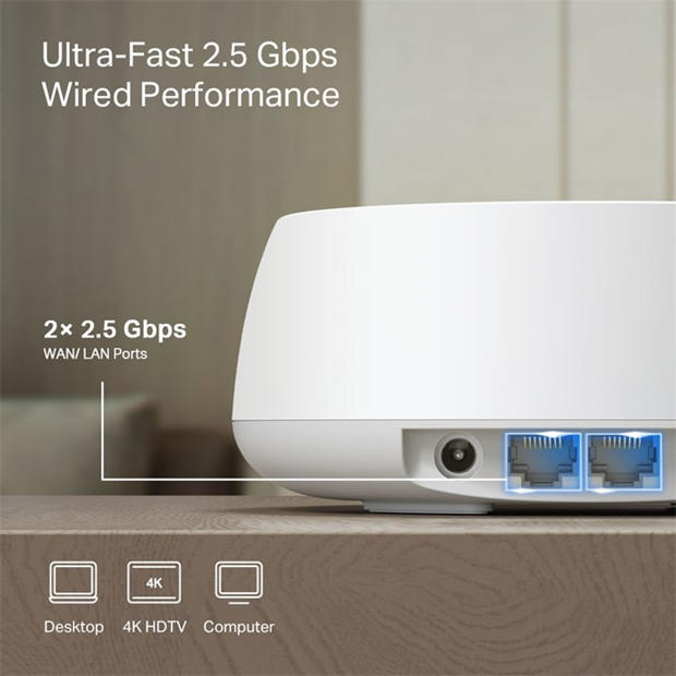 Black - TP-Link - TP-Link Deco BE25 BE3600 Whole Home Mesh Wi-Fi 7 System(3-Pack)
