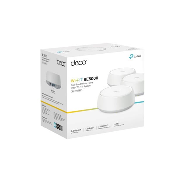 Black - TP-Link - TP-Link Deco BE25 BE3600 Whole Home Mesh Wi-Fi 7 System(3-Pack)