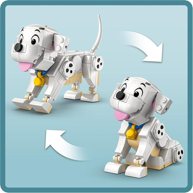 Lucky and Penny - LEGO - LEGO® Disney Lucky & Penny 101 Dalmatians Puppies Building Toy 43271