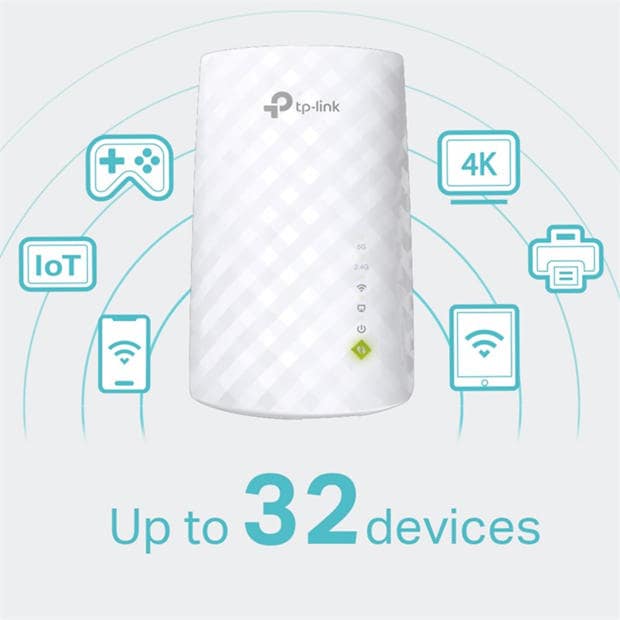Black - TP-Link - TP-Link AC750 Wi-Fi Range Extender RE200