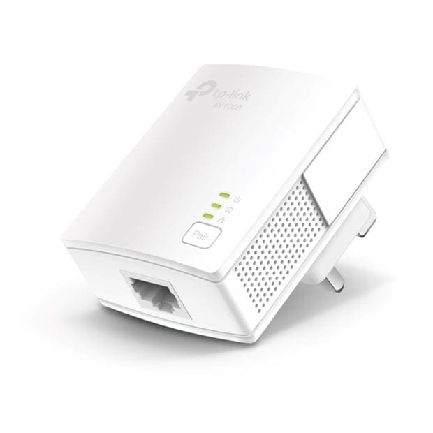 Black - TP-Link - TP-Link TL-PA7017 KIT PowerLine network adapter 1000 Mbit/s Ethernet LAN White 2 pcs