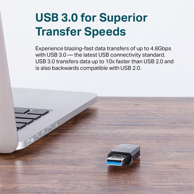 Black - TP-Link - TP-Link AC1300 Mini Wireless MU-MIMO USB WiFi Adapter ARCHER T3U