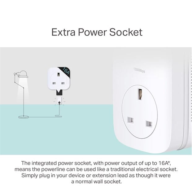 Black - TP-Link - TP-Link TL-PA8010P KIT PowerLine network adapter 1300 Mbit/s Ethernet LAN White 2 pcs