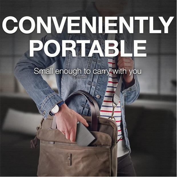 Black - Seagate - Seagate Portable Drive 2TB External Hard Drive