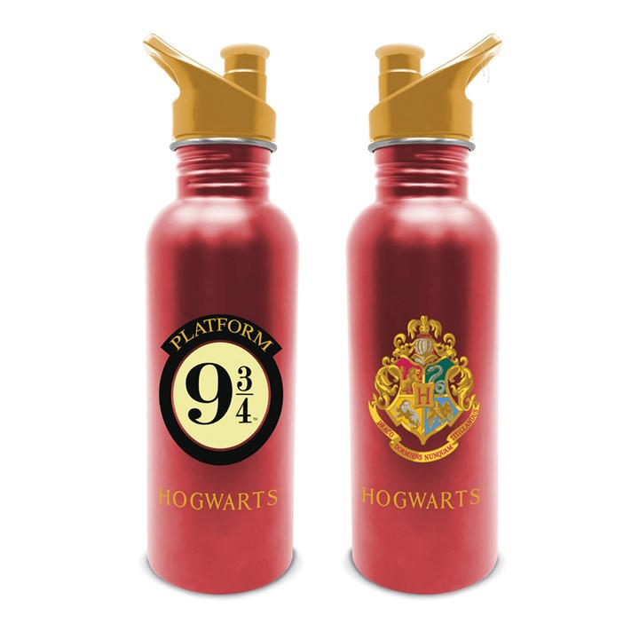 Character  Kids Red Harry Potter Platform 9 3/4 Metal Water Bottle, Sports Direct