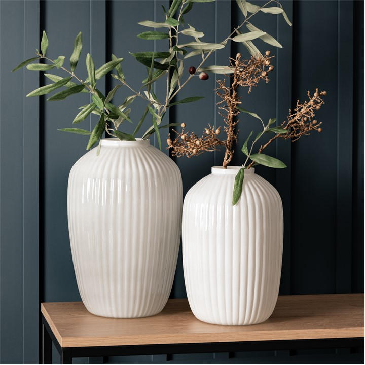 Gallery  White Fjord Vase Medium 210X210x305mm, Sports Direct