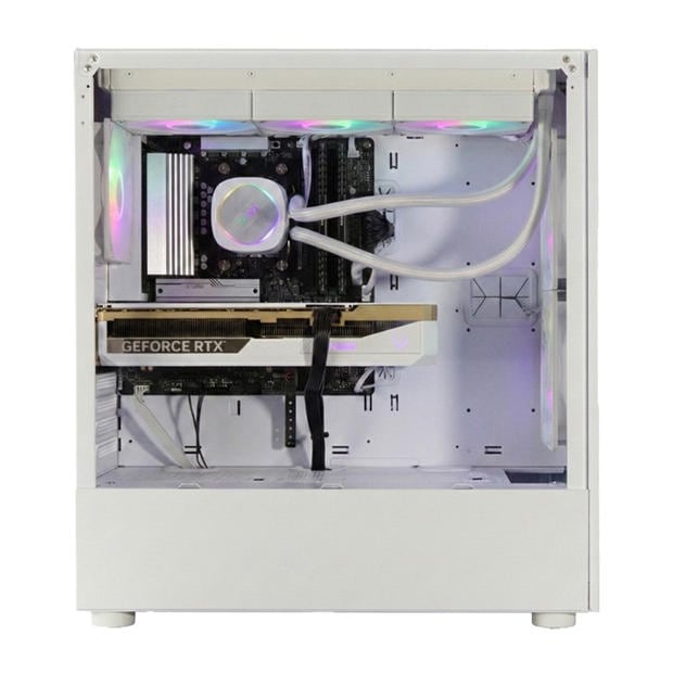 White - Entity - Entity Aegis RTX 5070 Ti Gaming PC - Intel Core i7-14700F 32GB 2TB SSD - White