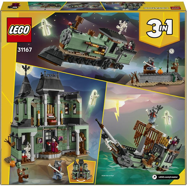 Замъкът на духовете - LEGO - LEGO® Creator 31167 3in1 Haunted Mansion House Building Toy 31167