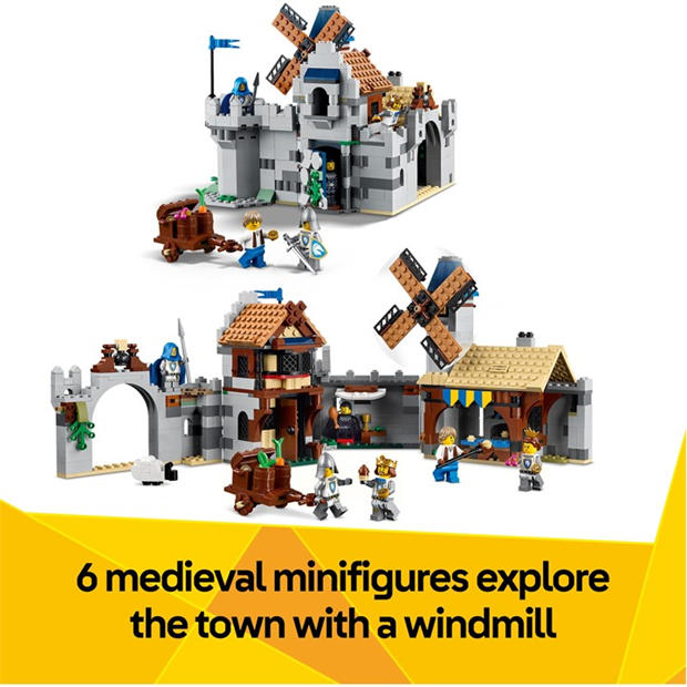 Средновековен замък - LEGO - LEGO® Creator 31168 3in1 Medieval Horse Knight Castle Playset Building Toy 31168