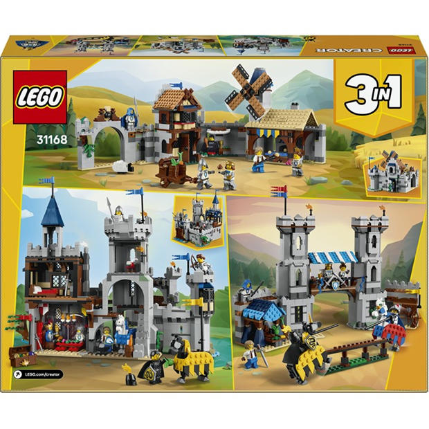 Средновековен замък - LEGO - LEGO® Creator 31168 3in1 Medieval Horse Knight Castle Playset Building Toy 31168