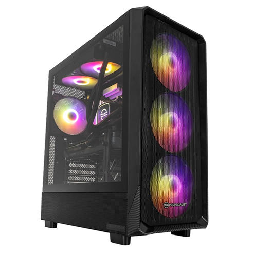 PCSpecialist - Wraith 184 Gaming PC - Ryzen 7 7800X3D RX 9070 XT 16GB 16GB RAM 1TB SSD - 4K Gaming