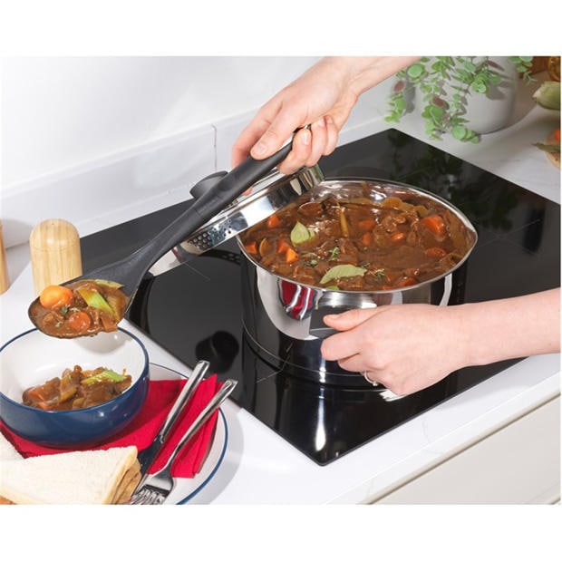 Silver - Russell Hobbs - Stainless Steel Tempered Glass Lid PFOA-Free Induction Stock Pot
