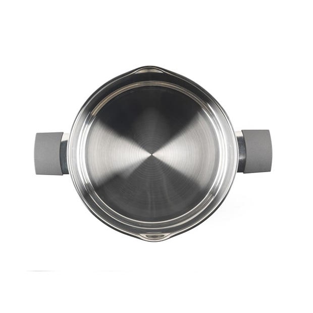 Silver - Russell Hobbs - Stainless Steel Tempered Glass Lid PFOA-Free Induction Stock Pot