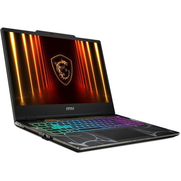 Black - MSI - MSI Cyborg 15 B2RWEKG Gaming Laptop - Intel Core 5 210H 16GB 512GB SSD RTX 5050