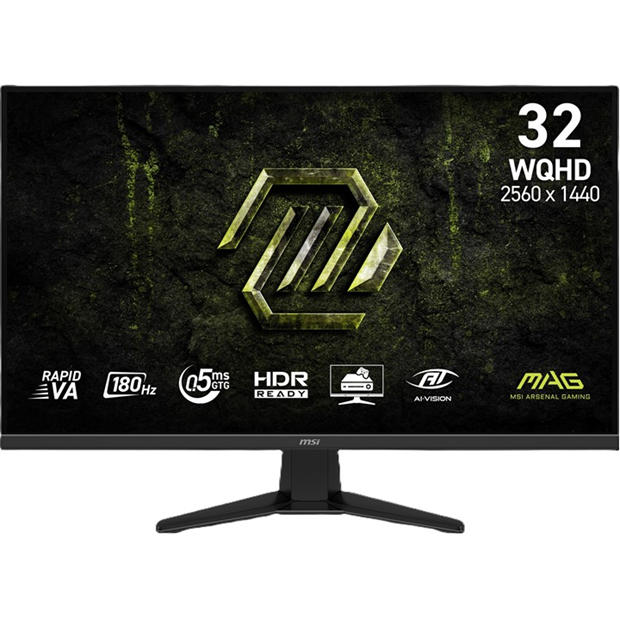 Black - MSI - MAG 325QF E18V 31.5 inch WQHD Gaming Monitor