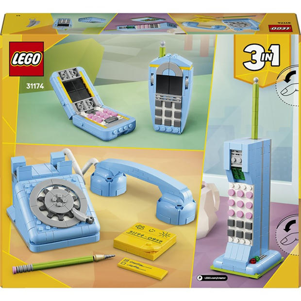 Retro Telephone - LEGO - LEGO® Creator 31174 3in1 Retro Telephone Nostalgic and Vintage Toy Phones 31174