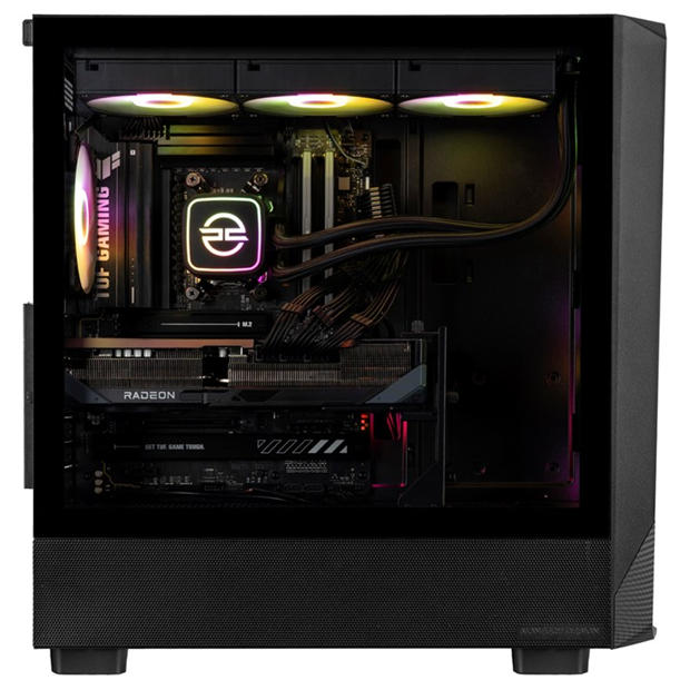 Black - PCSpecialist - Wraith 220 Gaming PC - Ryzen 7 9800X3D RX 9070 XT 16GB 32GB RAM 2TB SSD - 4K Gaming