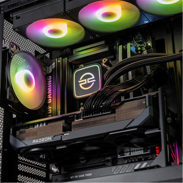 Black - PCSpecialist - Wraith 220 Gaming PC - Ryzen 7 9800X3D RX 9070 XT 16GB 32GB RAM 2TB SSD - 4K Gaming