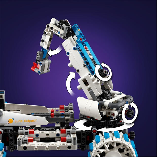 Лунна база - LEGO - LEGO® Technic 42211 Lunar Outpost™ Moon Rover Space Vehicle Set STEM Toy