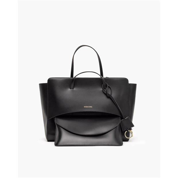 BLACK - HIDESINS - Women's Flap L Satchel Bag