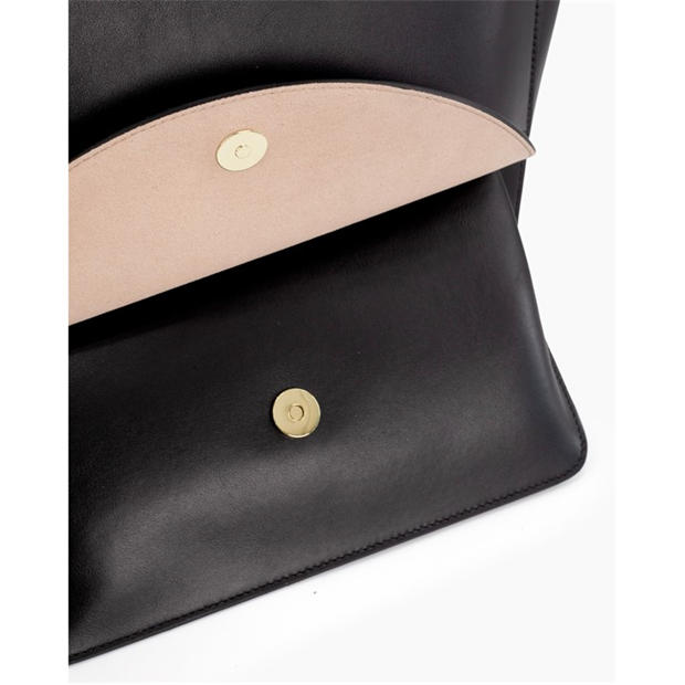 BLACK - HIDESINS - Women's Flap L Satchel Bag