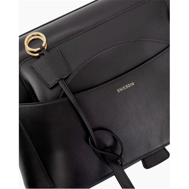 BLACK - HIDESINS - Women's Flap L Satchel Bag