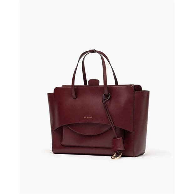 WINE - HIDESINS - Women's Flap L Satchel Bag