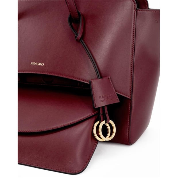 WINE - HIDESINS - Women's Flap L Satchel Bag