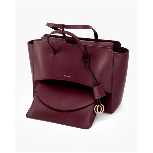 WINE - HIDESINS - Women's Flap L Satchel Bag