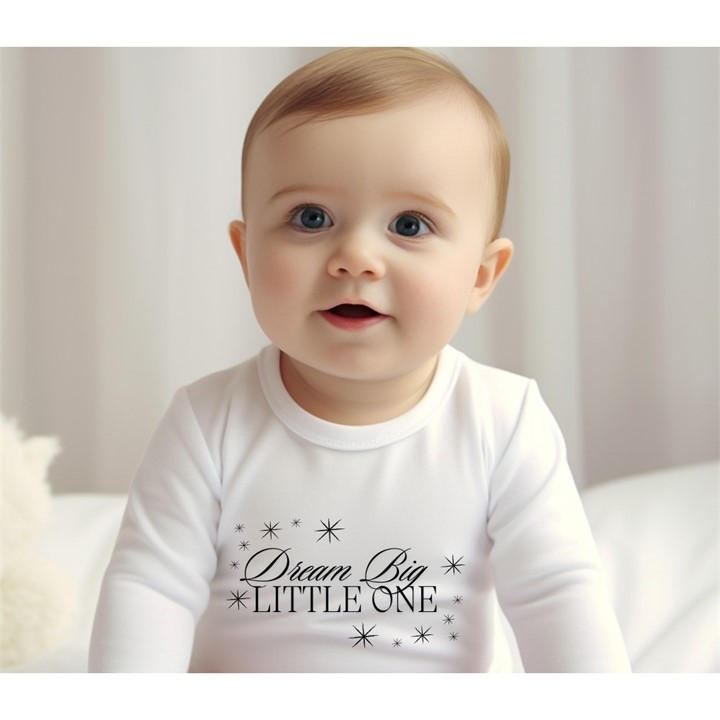 Scotland   Kids  Dream Big Little One Baby Grow 386-Bbygrow, Football by Aye Do Gifts in Size NEWBORN, Sports Direct