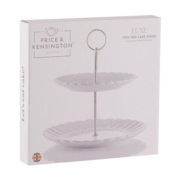 White - Price and Kensington - Luxe 2 Tier Cake Stand