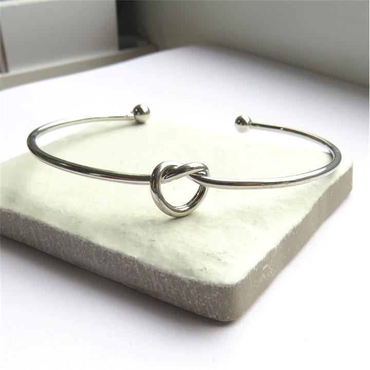 Aye Do Gifts Women's Silver Knot Bangle - 5664-Np-Knot, Sports Direct