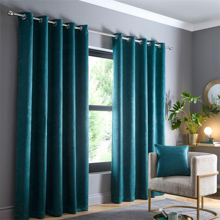 Forest    Strata Dim Out Eyelet Curtains In , Football by Fusion in Size 46x54 Inch, Sports Direct