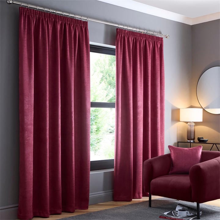 Galaxy     Thermal Effect Curtains In Wine, Football by Fusion in Size L, Sports Direct