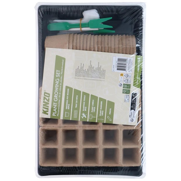 Multi - Kinzo - Plant Growing Set 45x35x25cm Plastic Planter