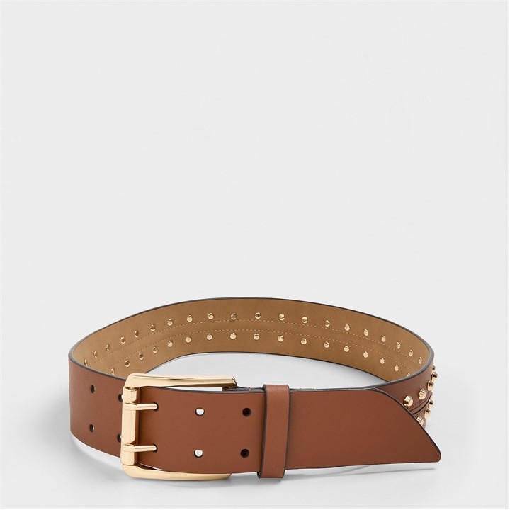Michael Michael Kors Women's Brown Leather Belt
