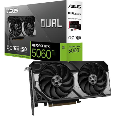 ASUS - NVIDIA Dual GeForce RTX™ 5060 Ti 16GB GDDR7 OC Edition