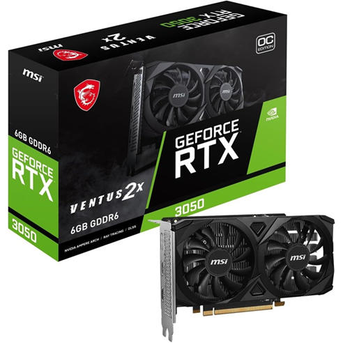 MSI - NVIDIA GeForce RTX™ 3050 VENTUS 2X 6G OC