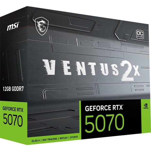 Black - MSI - MSI GeForce RTX™ 5070 12G VENTUS 2X OC