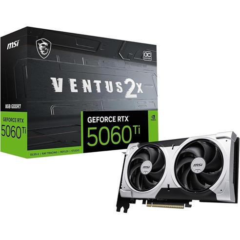 MSI - NVIDIA GeForce RTX™ 5060 Ti 8G VENTUS 2X OC PLUS