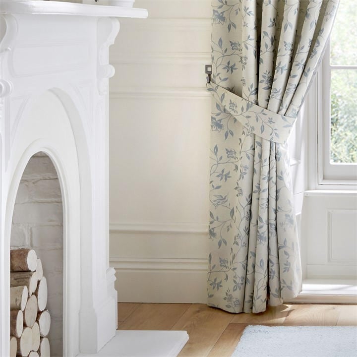 Curtina  Blue Bird Trail Curtain Tiebacks In Duck Egg, Sports Direct