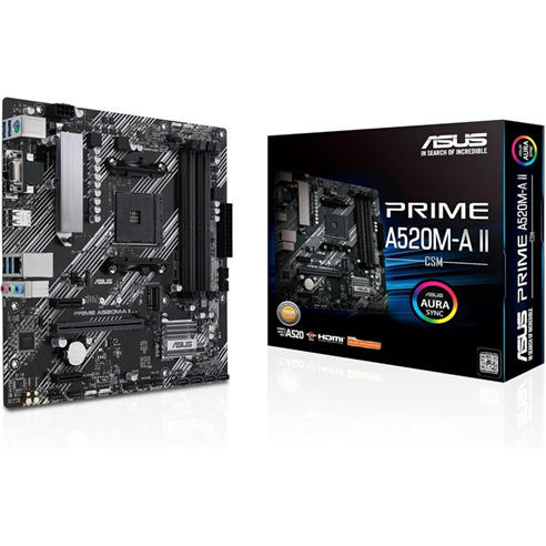 ASUS - ASUS PRIME A520M-A II - AMD Motherboard
