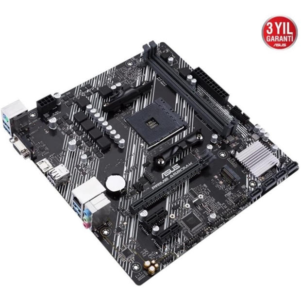 Black - ASUS - Prime A520 (Ryzen AM4) micro ATX motherboard